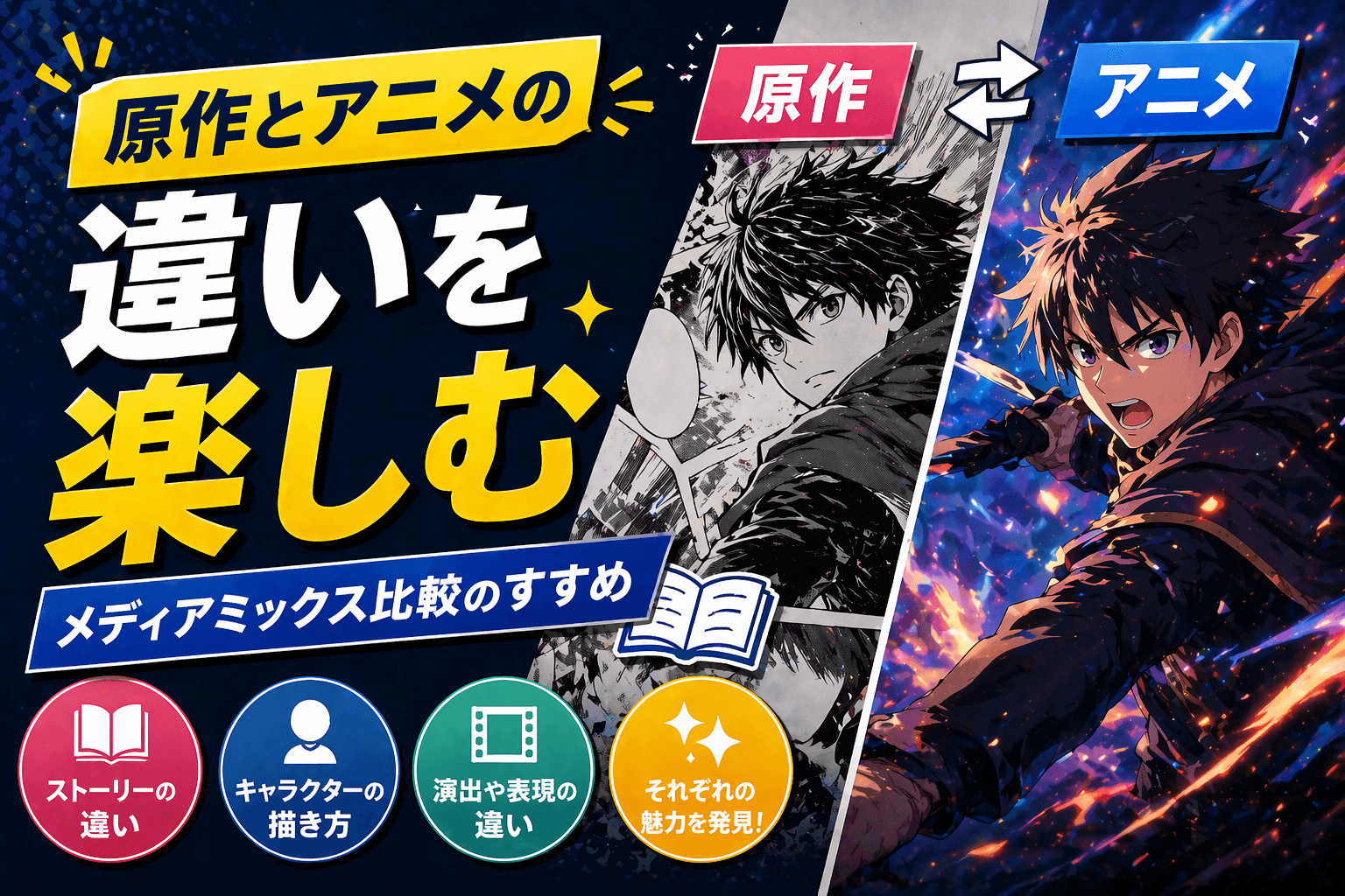 原作とアニメの違いを楽しむ|メディアミックス比較のすすめ
